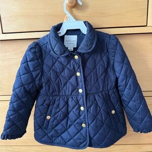 Janie and Jack Navy Quilted Puffer Jacket